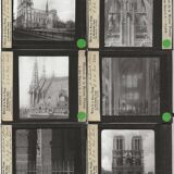 Notre-Dame de Paris, France, photos plaques de verre, lot 10 positifs 8,5x10 cm