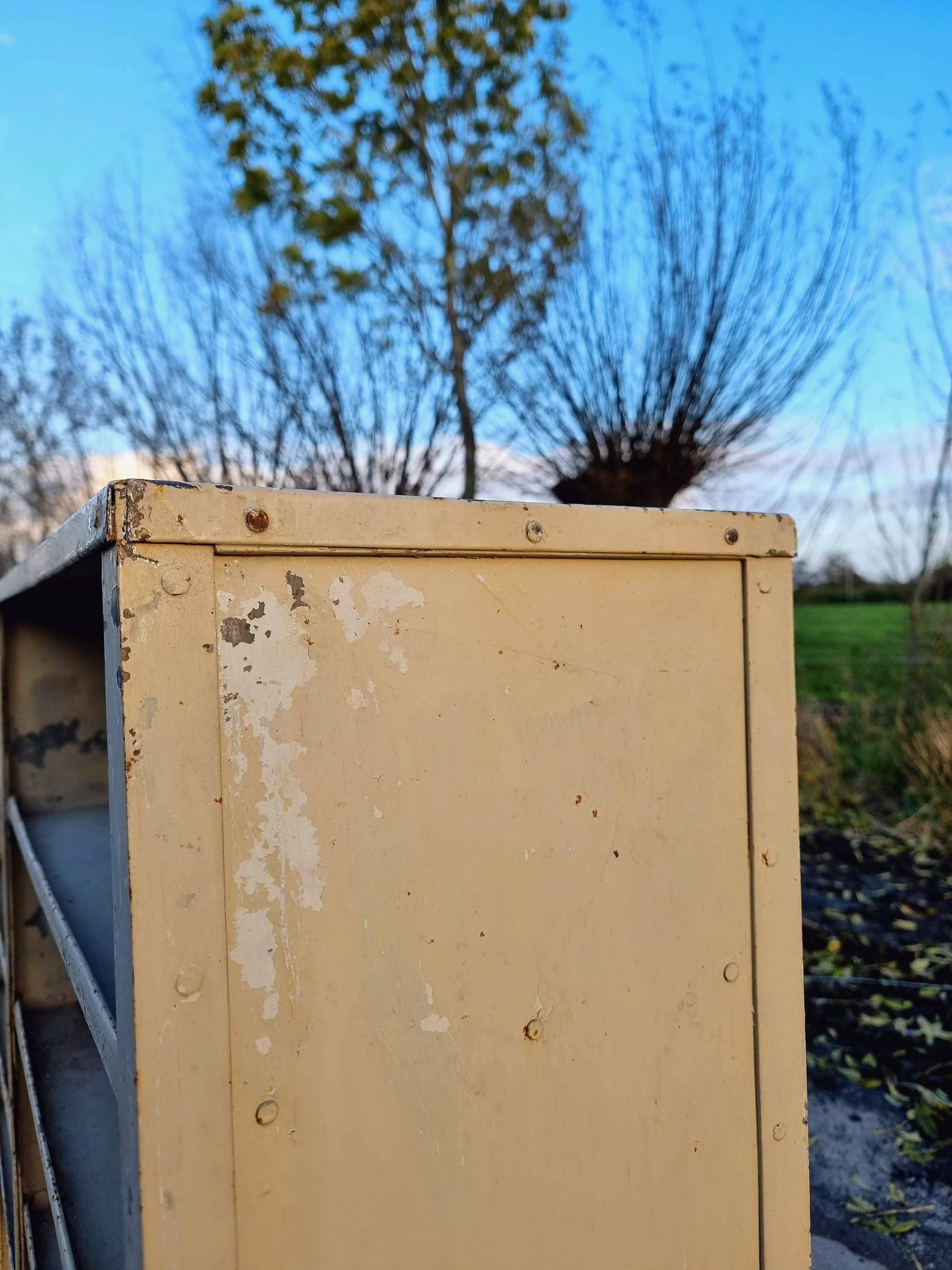 Industrial shelving unit rack shoe cabinet riveted