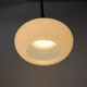 Mid-century adjustable glass pendant, 1970's