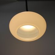 Mid-century adjustable glass pendant, 1970's