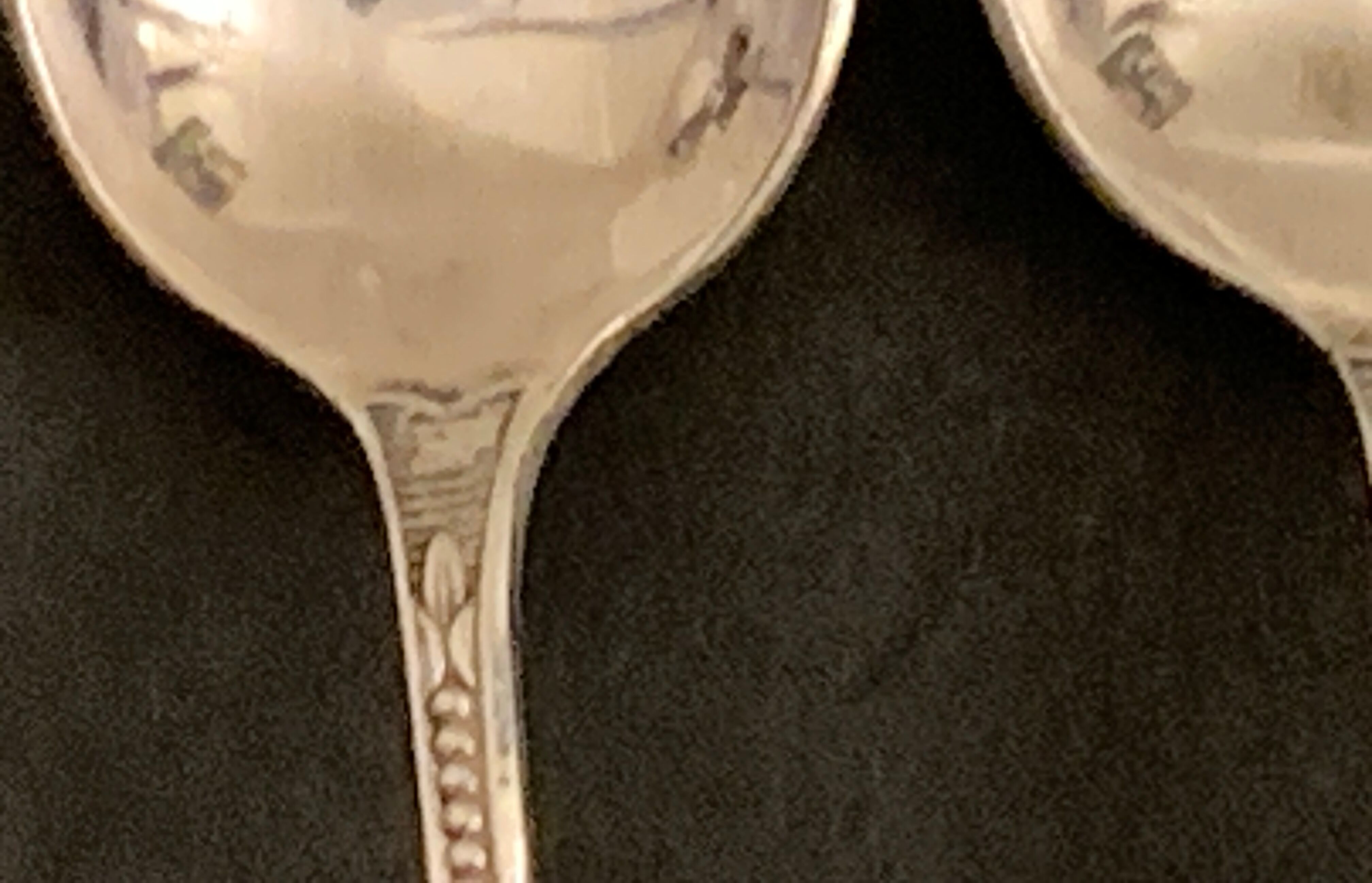12 mocha spoons or coffee in Ercuis silver metal in their original box