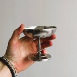 8 grandes coupelles sur pied en inox Letang Remy