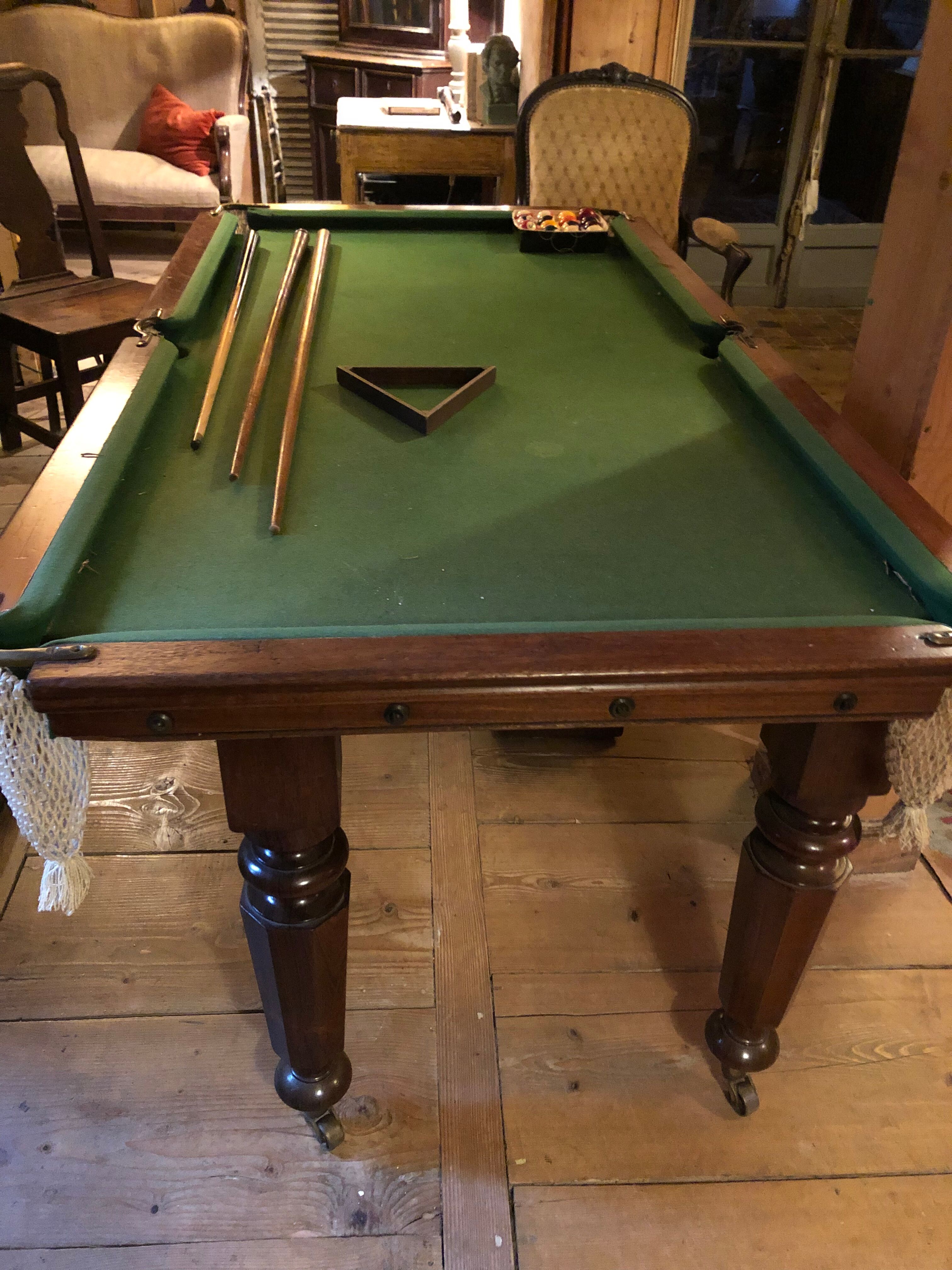 Billard signé EJ Riley vers 1910
