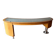 Large desk design in oak and smoked glass - 1990s