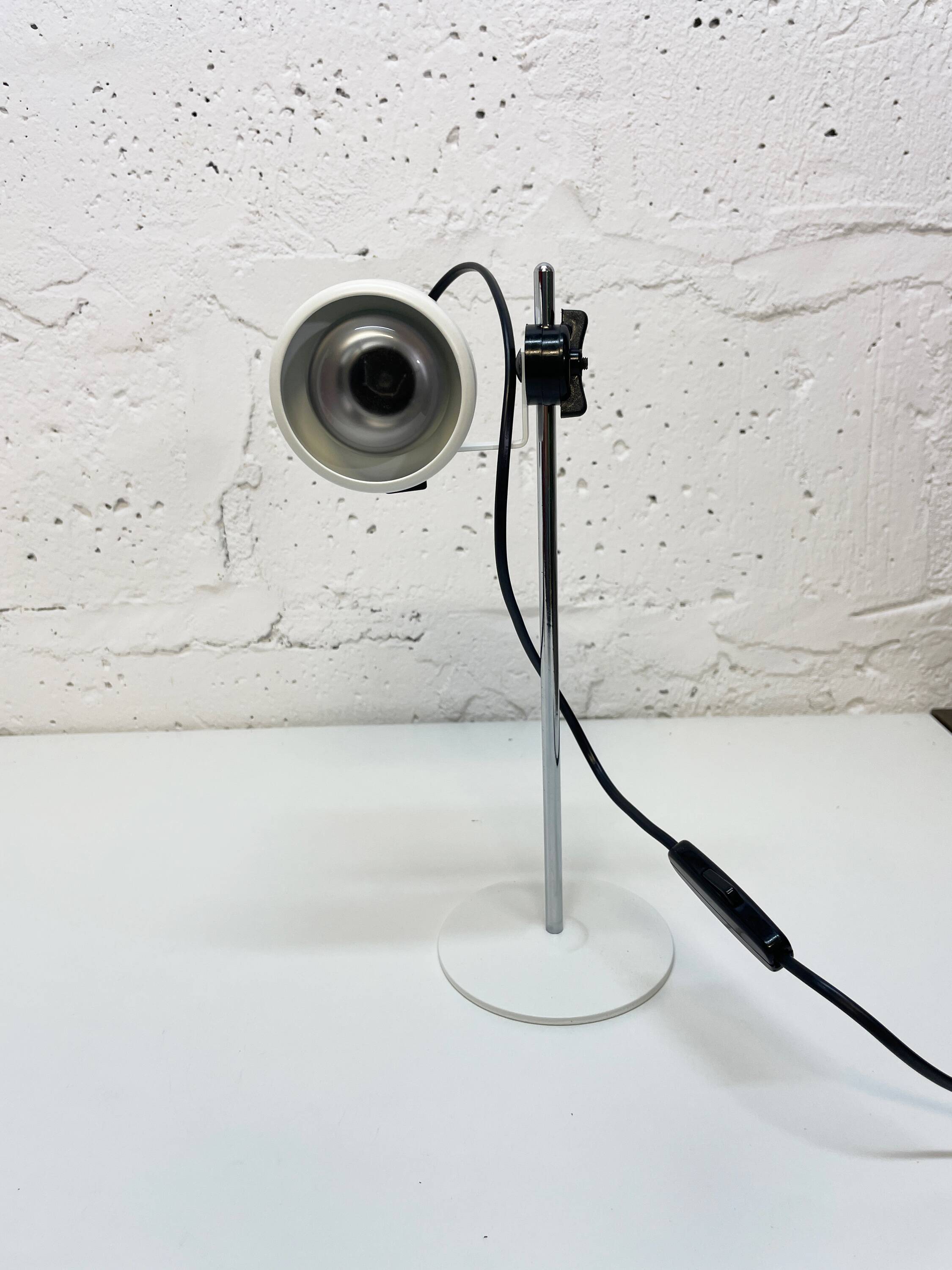 White desk lamp from, 1970s