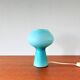 Blue ‘Fungo’ Murano glass table lamp by Massimo Vignelli for Venini, Italy 1950's