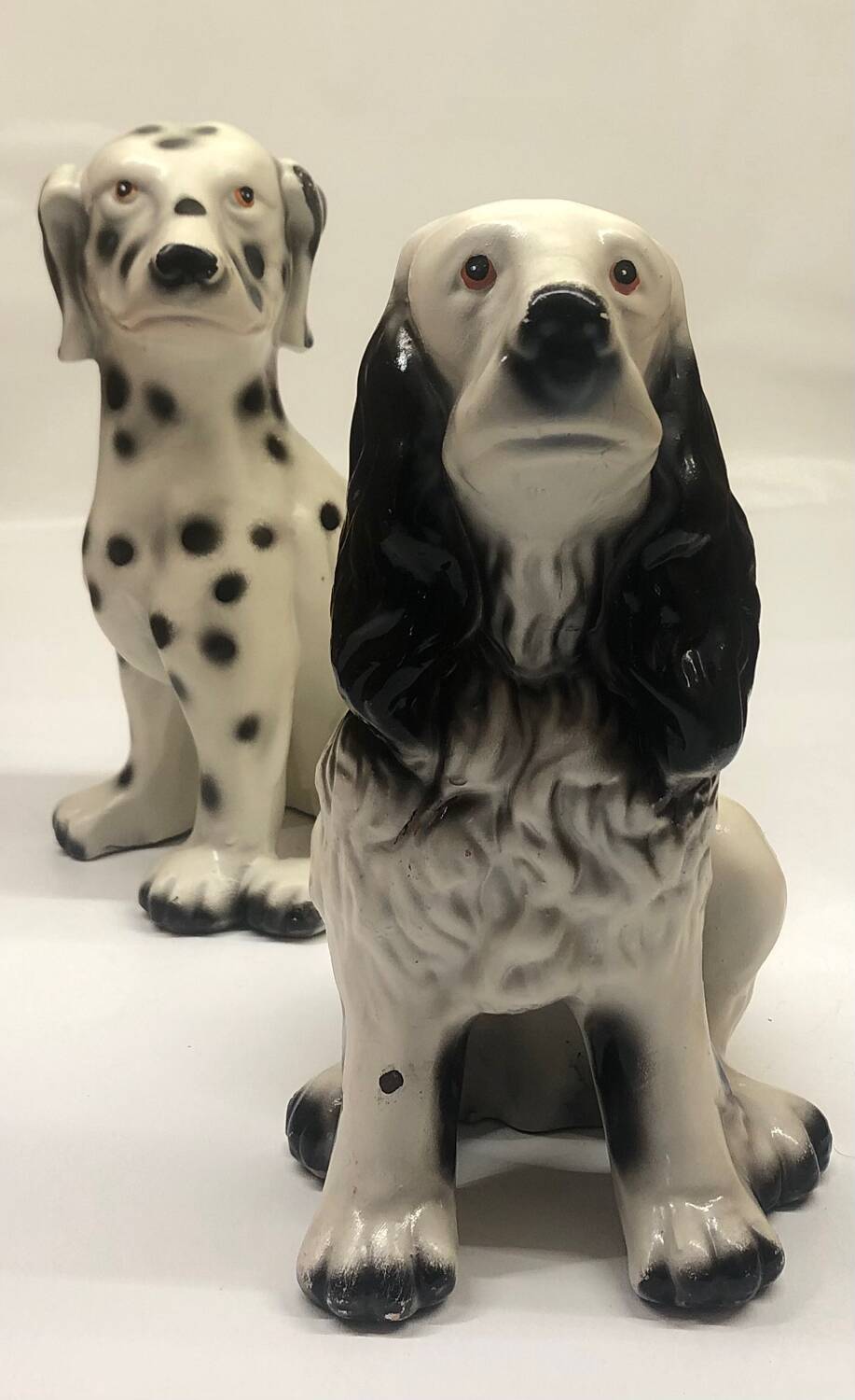 Pair of ceramic dogs