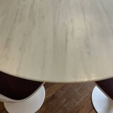 Saarinen table Knoll vintage 137 cm white marble