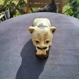Cizhou style ceramic neck rest cat
