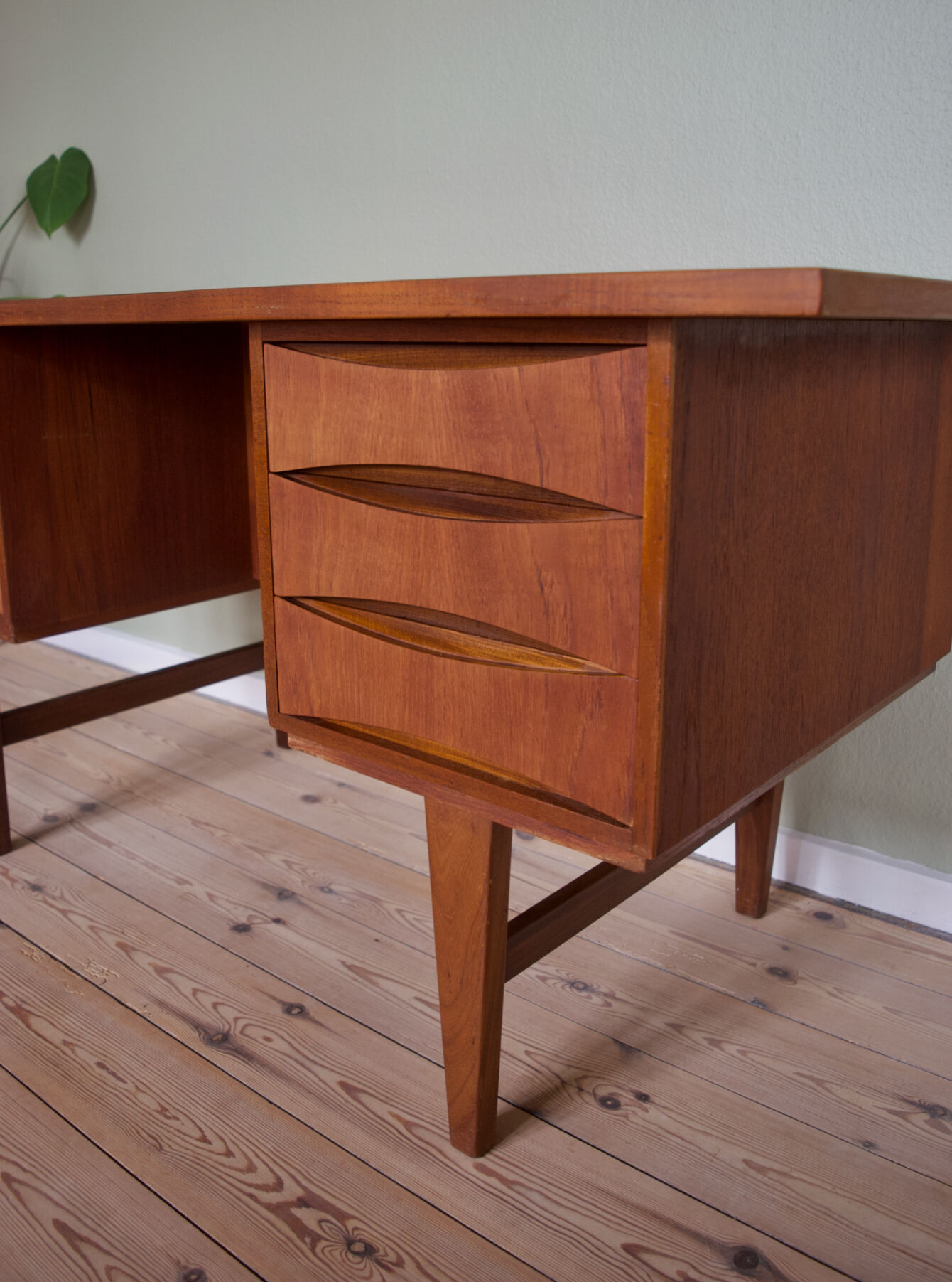 Mid-Century Danish Teak Desk, 1960s