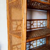 Rattan bookcase