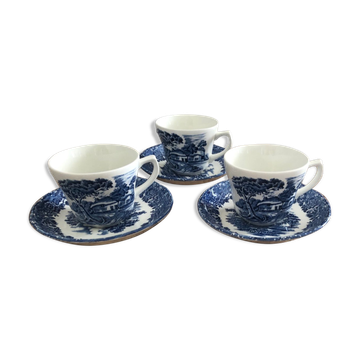 Set of 3 WH grindley&COL cups and saucers