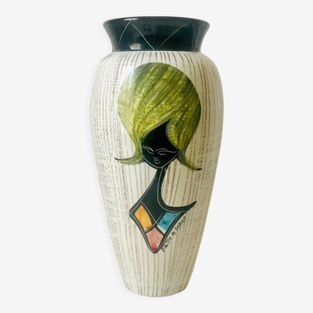 Double-sided ceramic vase