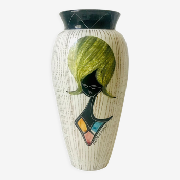 Vase céramique double face