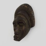 African style terracotta mask signed Siki