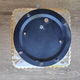 Amber ceiling light in thick glass