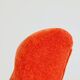Pair of vintage armchairs burnt orange MCM design 1960
