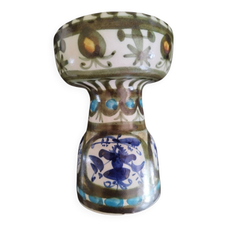 Kéraluc candlestick Quimper signed L'Helguen