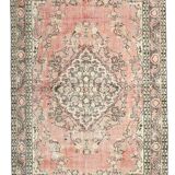 6x10 Pale Red & Brown Oriental Vintage Rug, 182x295Cm
