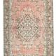 6x10 Pale Red & Brown Oriental Vintage Rug, 182x295Cm