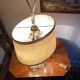 Lampe bouillotte avec 2 verres en cristal de Baccarat