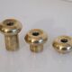 Set of Scandinavian brass candlesticks, 1960s