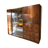 Living room furniture showcase, rosewood veneer secretary of the 70s