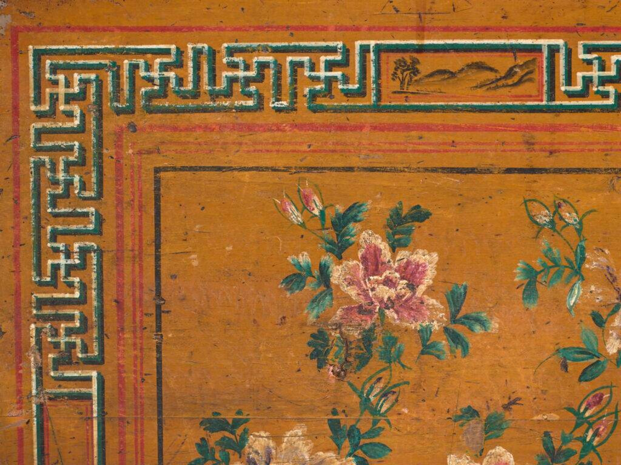 Coffre chinois avec peinture originale – Chine, vers 1900