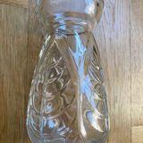 Vase bulbe verre moulé