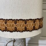 XL floor lamp by Hustadt Leuchten, studio ceramic, 1970s, mid-century, vintage, brutalist, fat lava