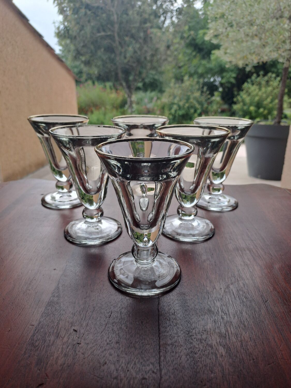 6 bistro glasses Clairey France