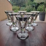 6 bistro glasses Clairey France