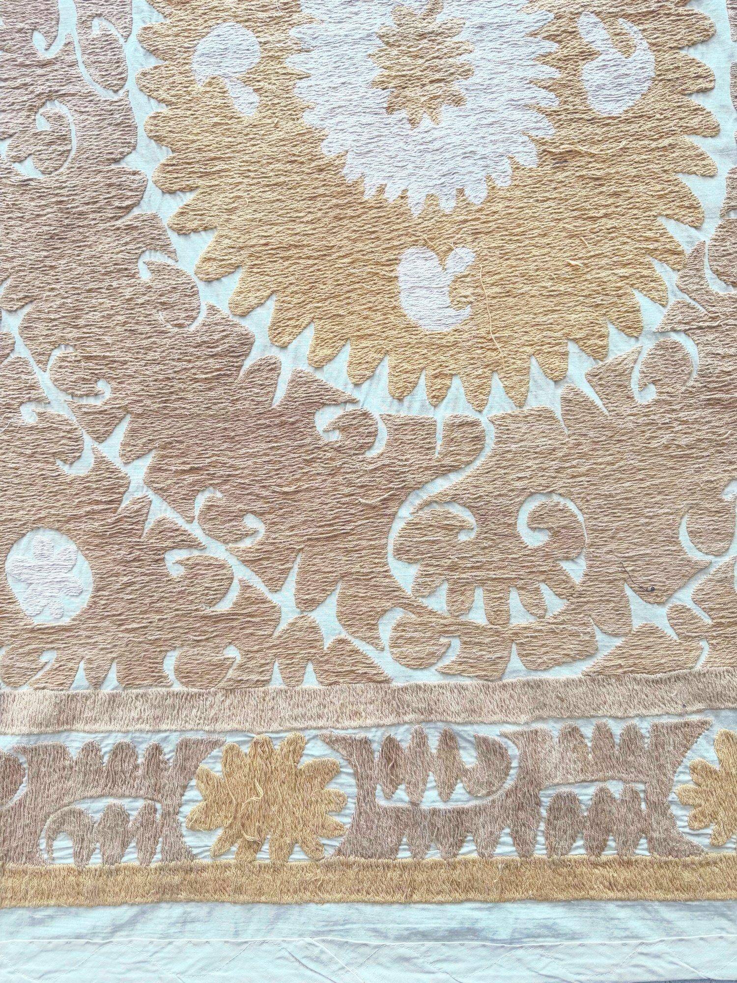 Vintage hand-embroidered tablecloth 139x144 cm
