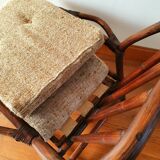 Vintage rattan armchair