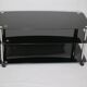 True vintage roll phono chest of drawers sideboard glass shelf 80s