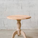 Old wooden pedestal table
