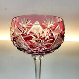 Box of 4 Val Saint Lambert "Berncastel" no. 204 Roemer glass – Belgium 1905