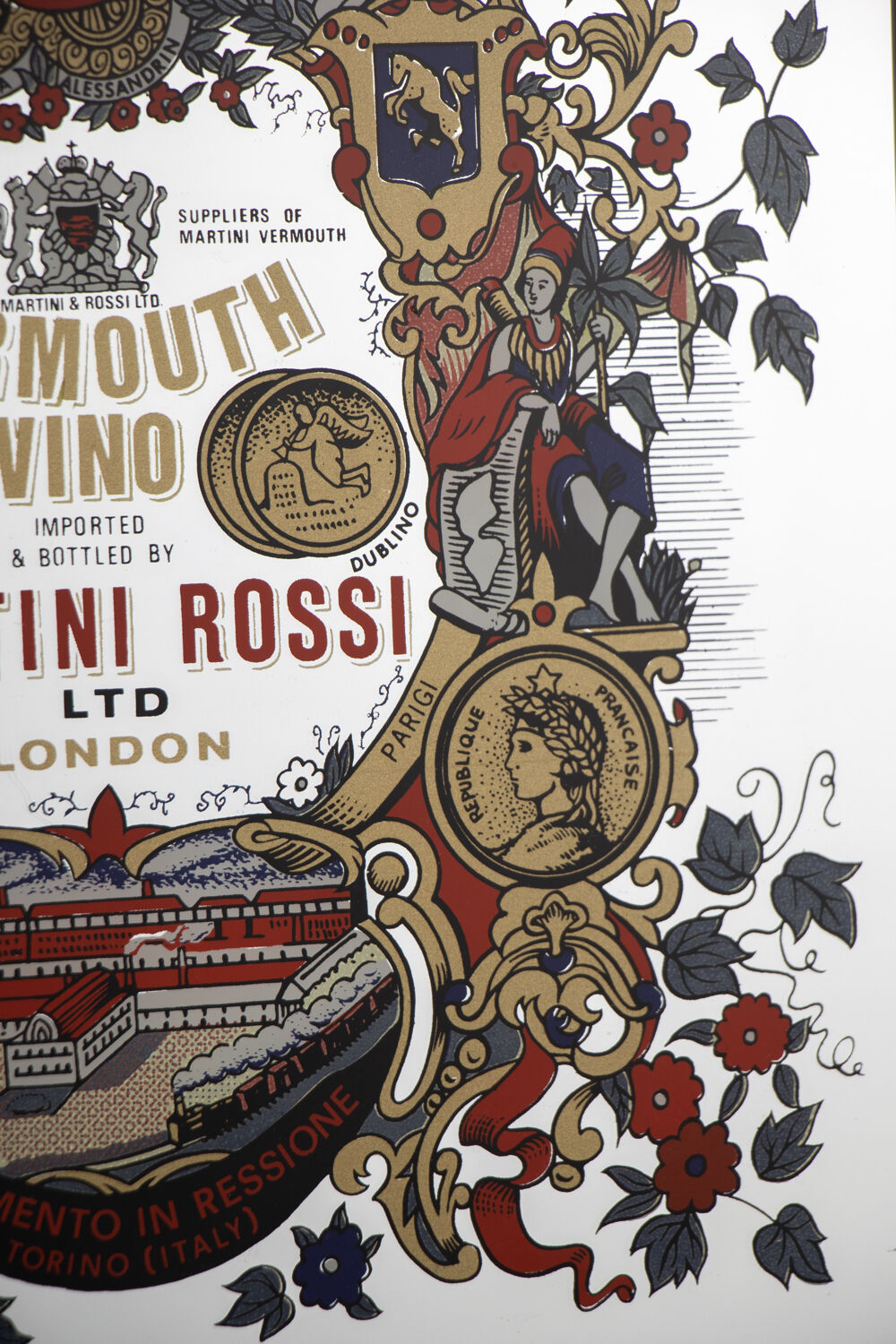 Martini vintage advertising mirror