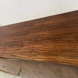 Scandinavian enfilade in veneered wood with iron legs, 20th century.