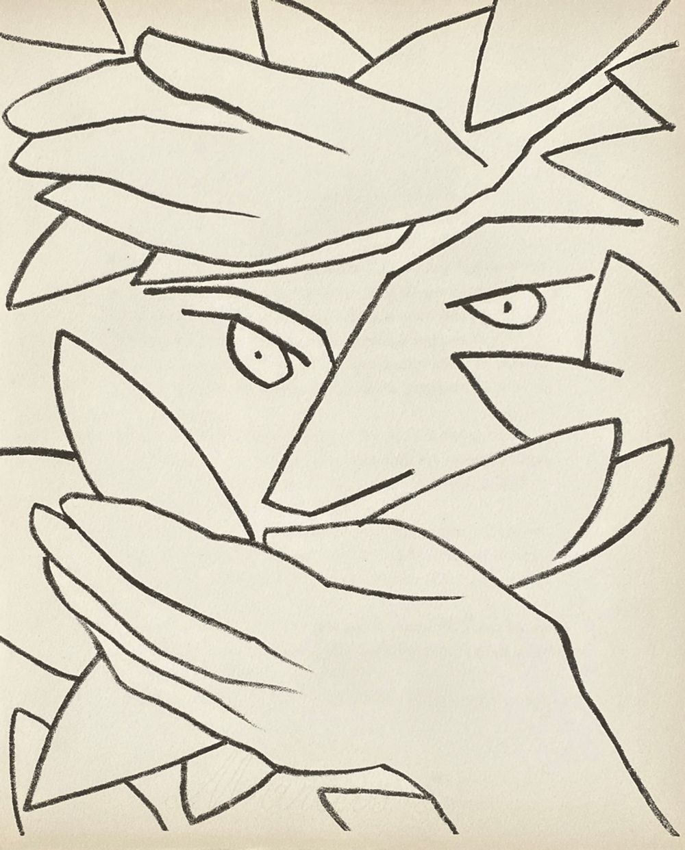 Françoise gilot pages d'amour lithograph 1951