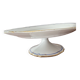 Dish on porcelain pedestal E. BOURGEOIS