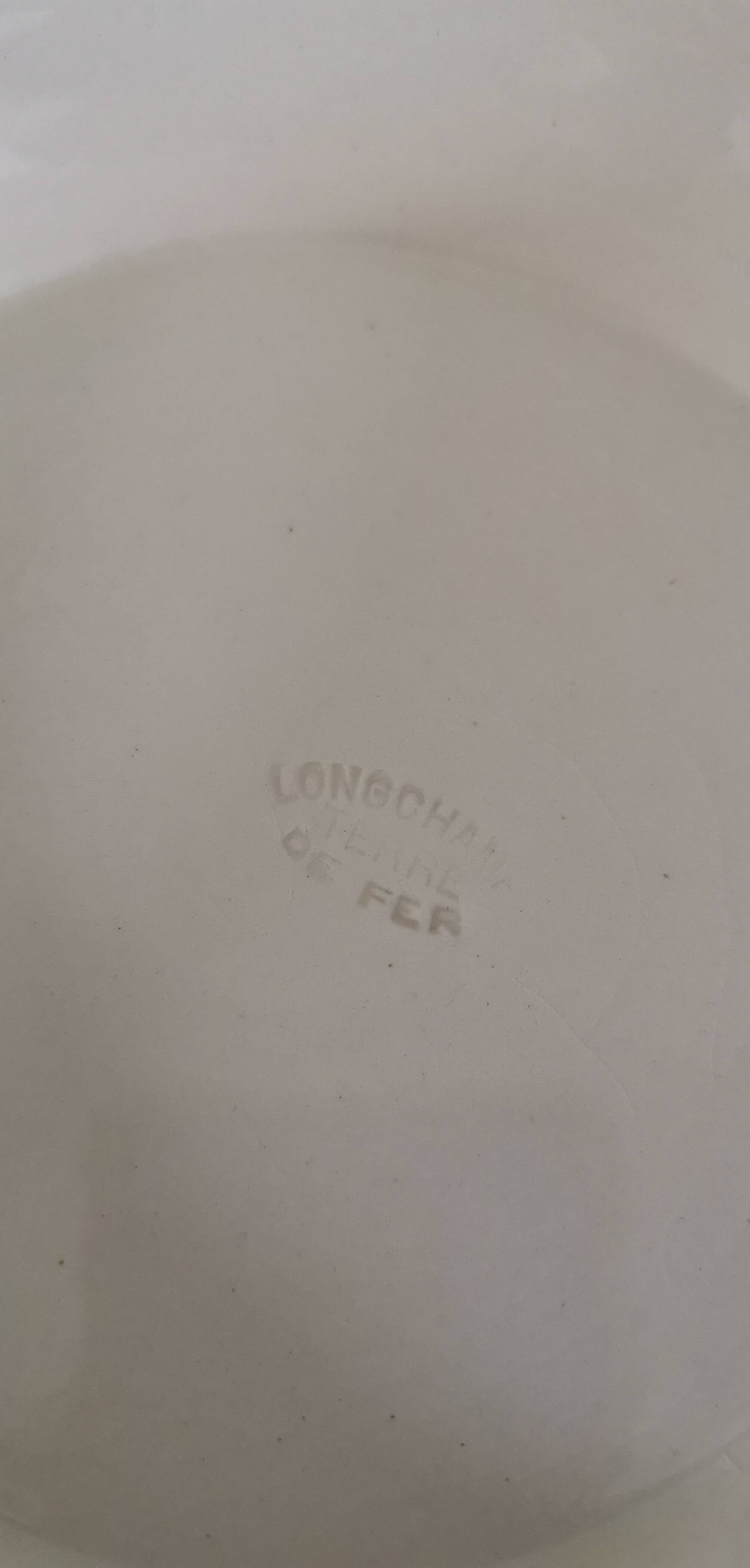 Compotier Longchamp Terre de Fer modèle "rubans"