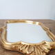 Golden mirror 31x50cm