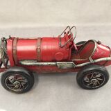 Model reproduction old car bugatti 1920 tin metal
