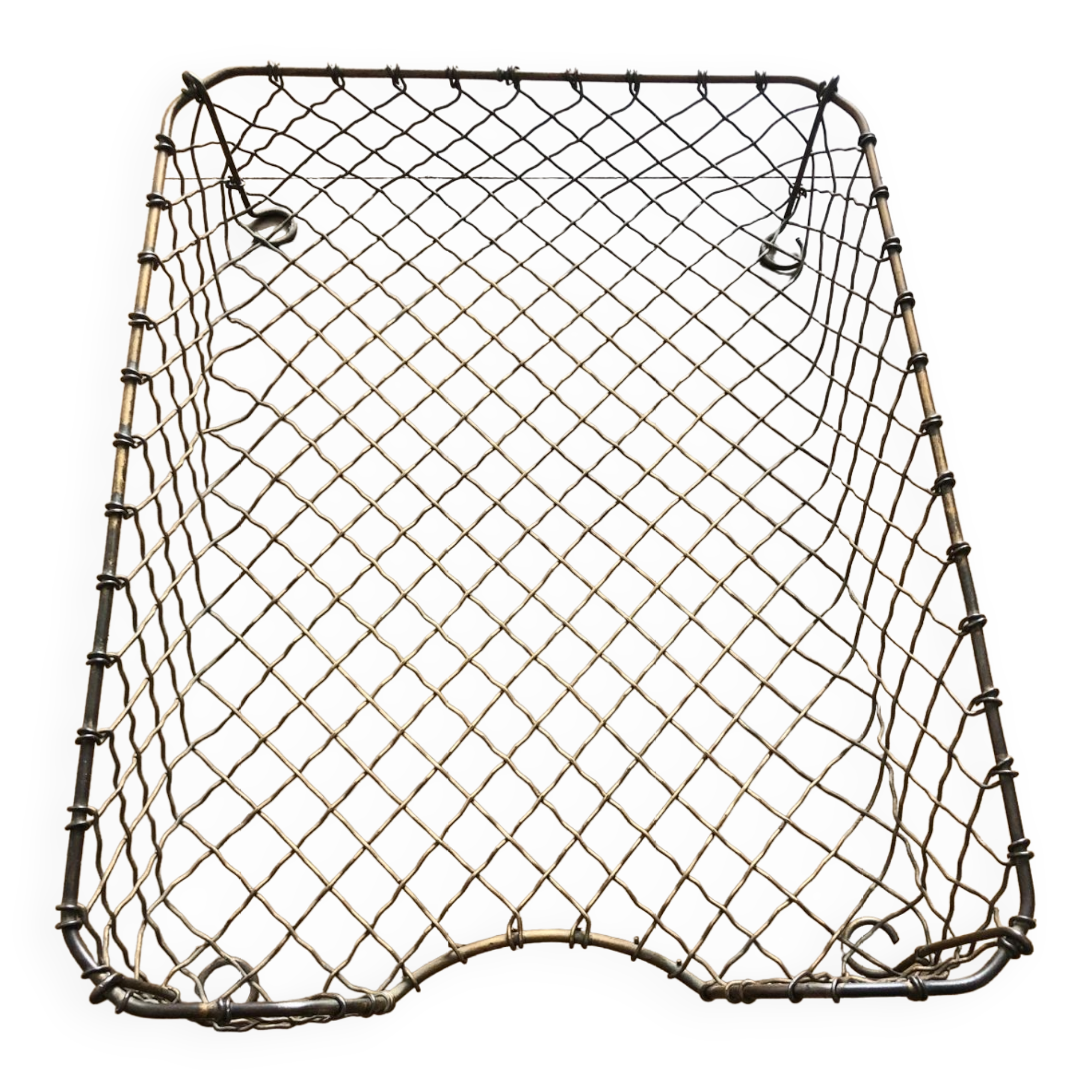 Brass paper storage bench