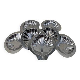 8 stainless steel shell bowls