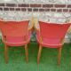 Fauteuils bridge moustache 1950