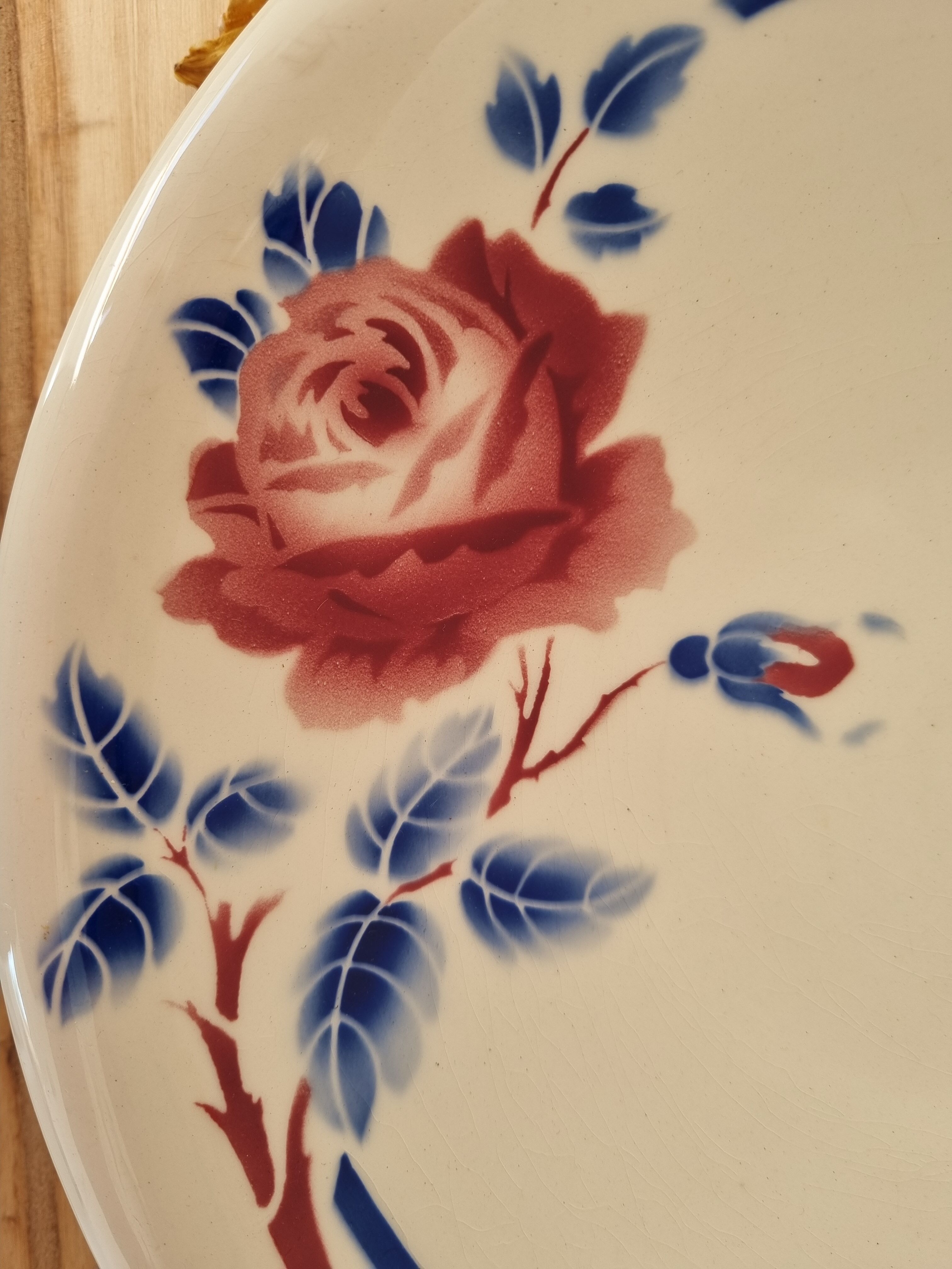 Plat vintage porcelaine Luneville