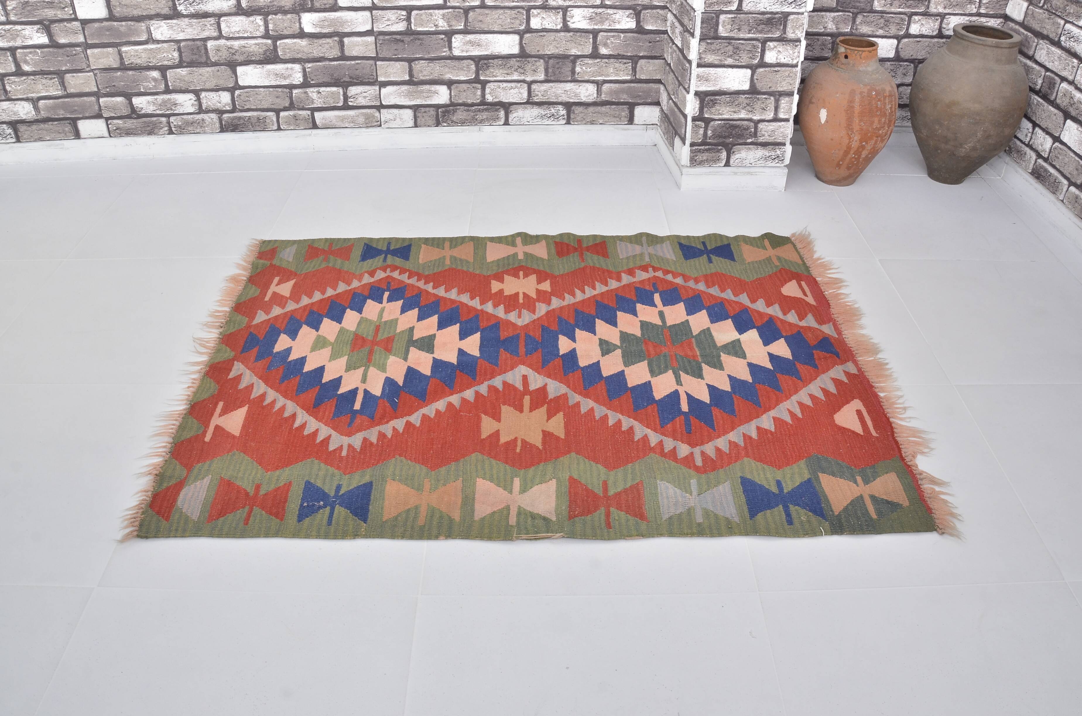 Small Vintage Multicolour Kilim Rug sku 1663