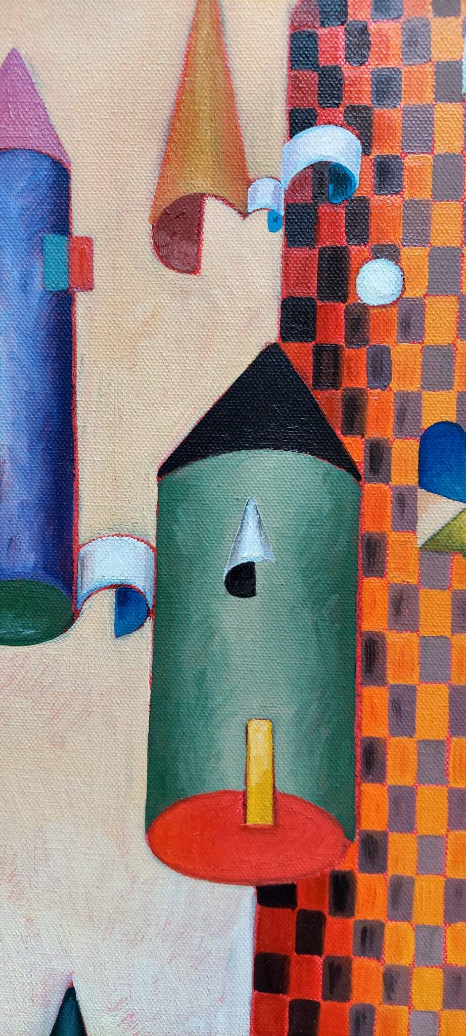 Peinture abstraite franco balleri 2008 huile sur toile